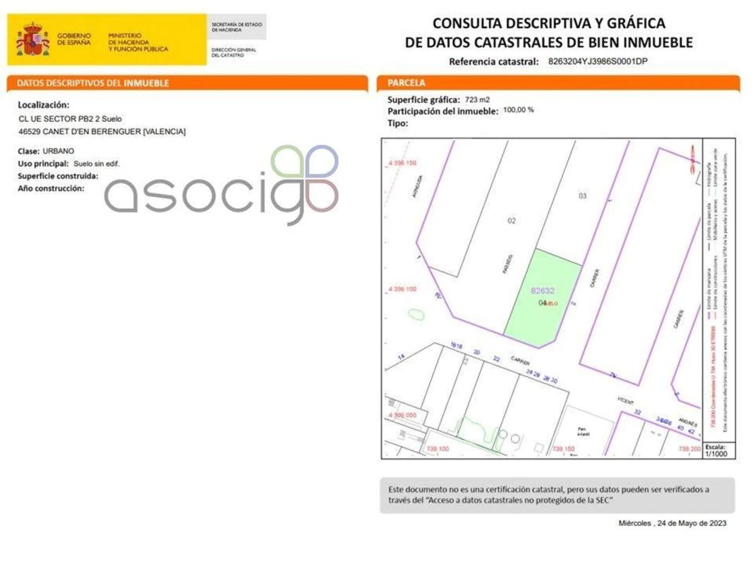 Terreno en venta en Canet d'En Berenguer, Valencia photo 5