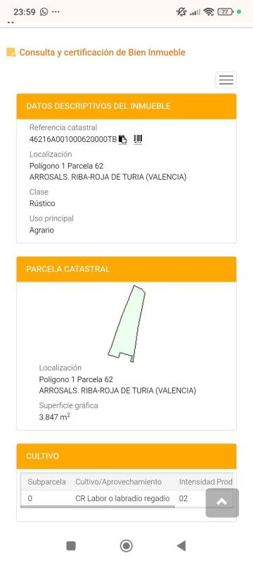 Terreno en venta en Riba-Roja de Túria, Valencia photo 1
