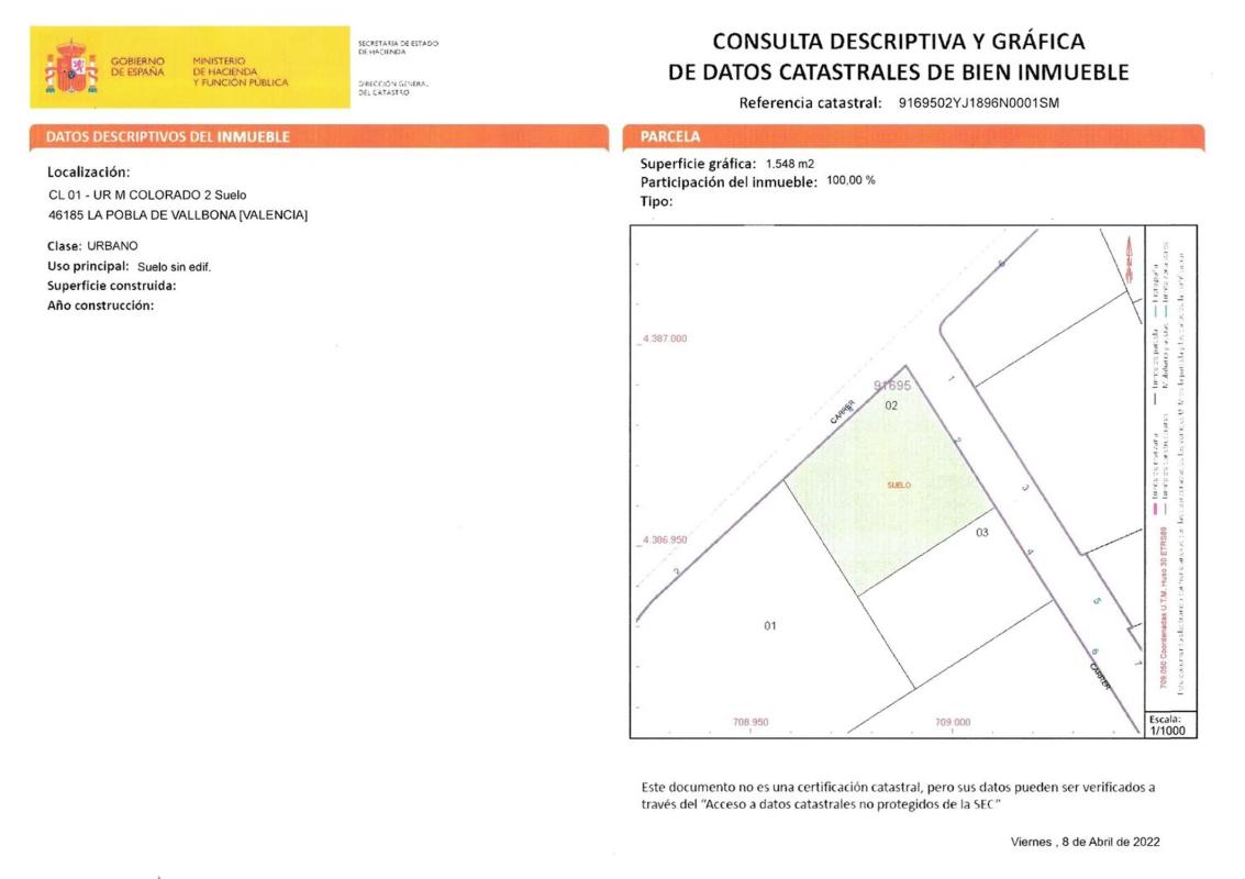Terreno en venta en La Pobla de Vallbona, Valencia photo 1