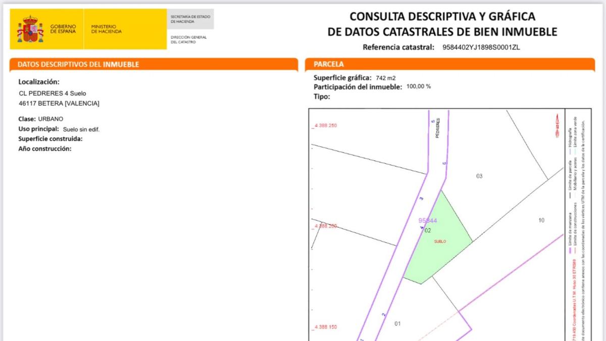 Terreno en venta en Bétera, Valencia photo 1