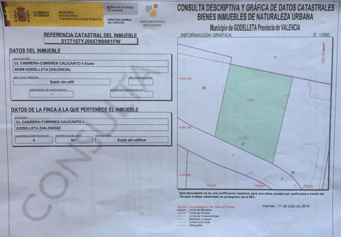 Terreno en venta en Godelleta, Valencia photo 1