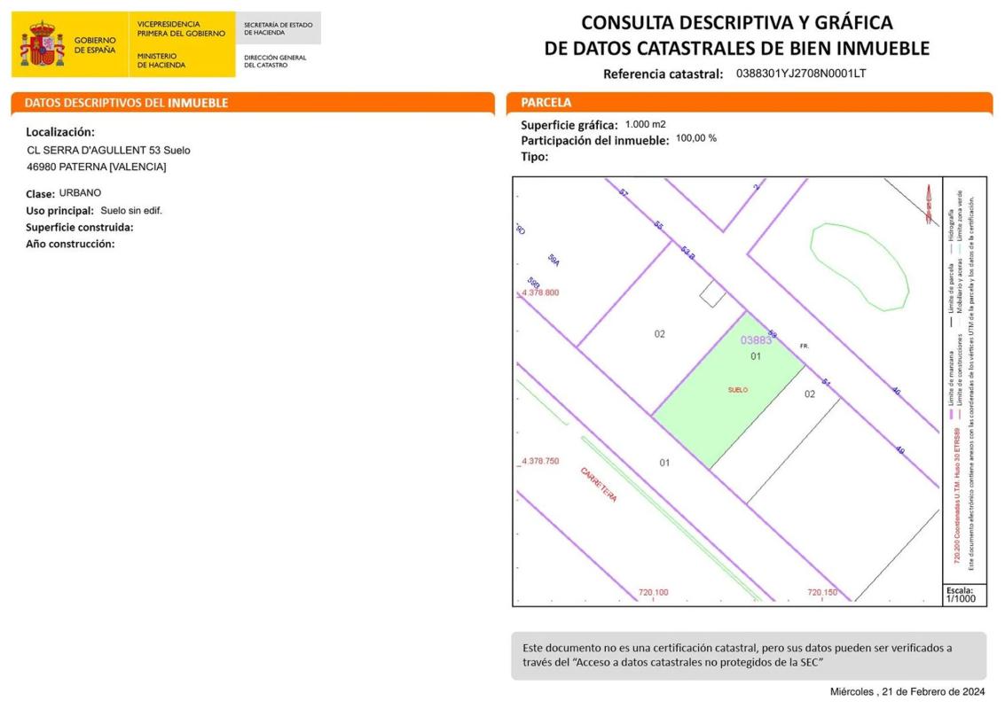 Land for sale in Paterna, Valencia photo 2