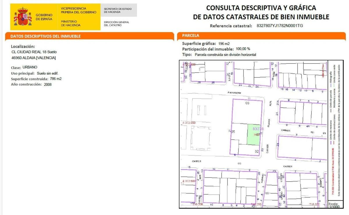 Land for sale in Aldaia, Valencia photo 1