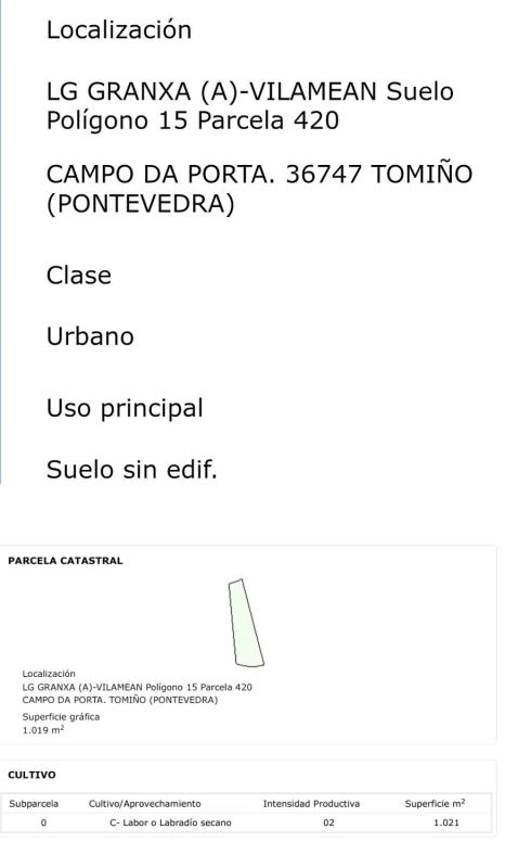 Terreno en venta en Tomiño, Pontevedra photo 2