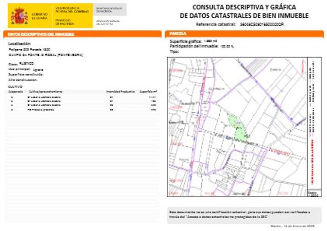 Участок земли на продажу в О Розал, Пontevedra photo 1
