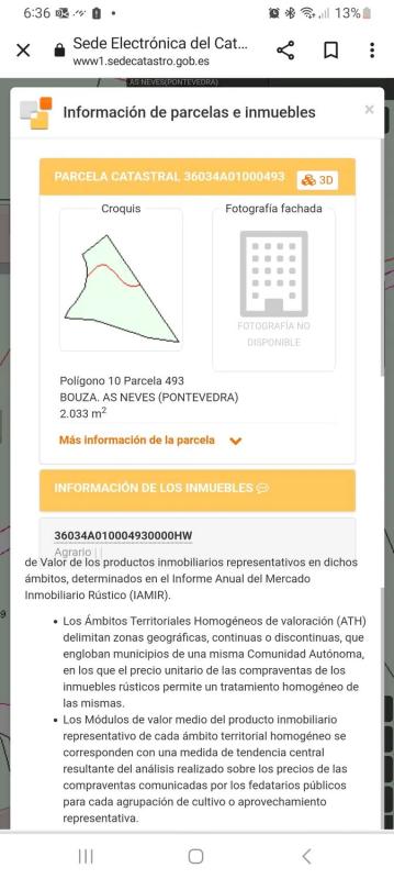 Terreno en venta en As Neves, Pontevedra photo 1