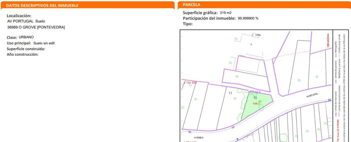 Terreno en venta en O Grove, Pontevedra photo 1