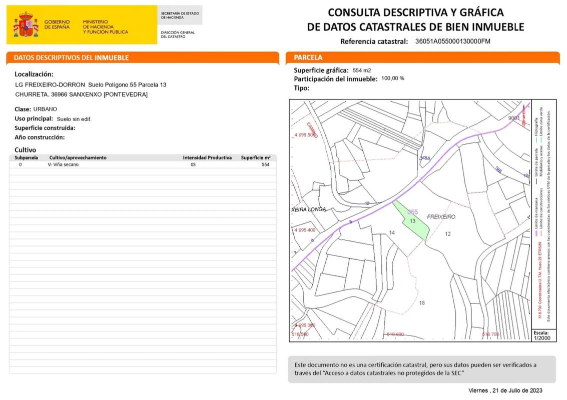 Land for sale in Sanxenxo, Pontevedra photo 1
