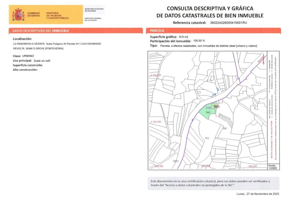 Terreno en venta en O Grove, Pontevedra photo 2