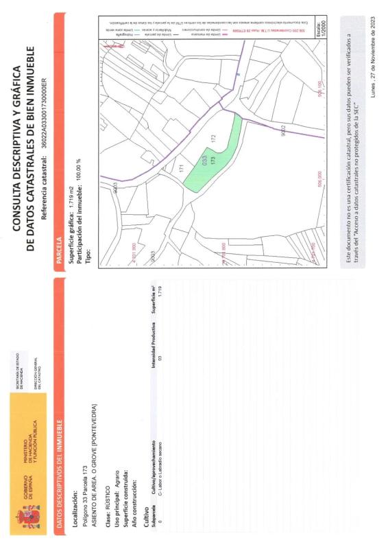Terreno en venta en O Grove, Pontevedra photo 1