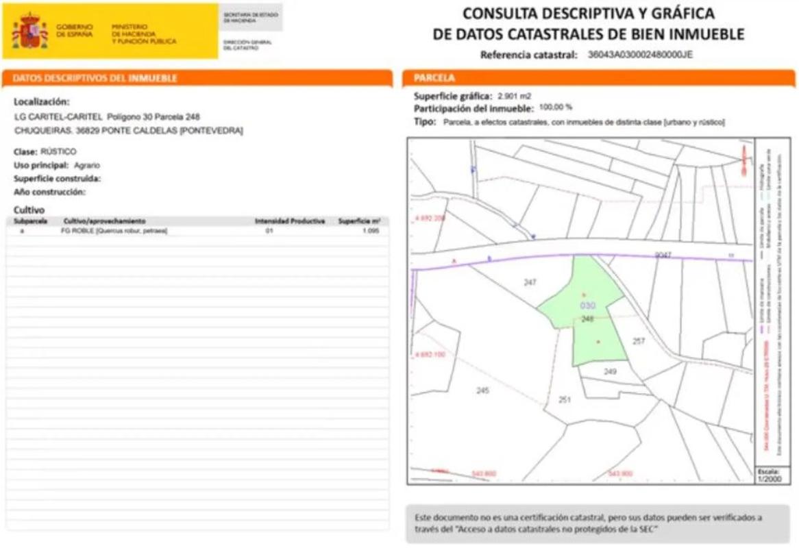 Terreno en venta en Ponte-Caldelas, Pontevedra photo 1