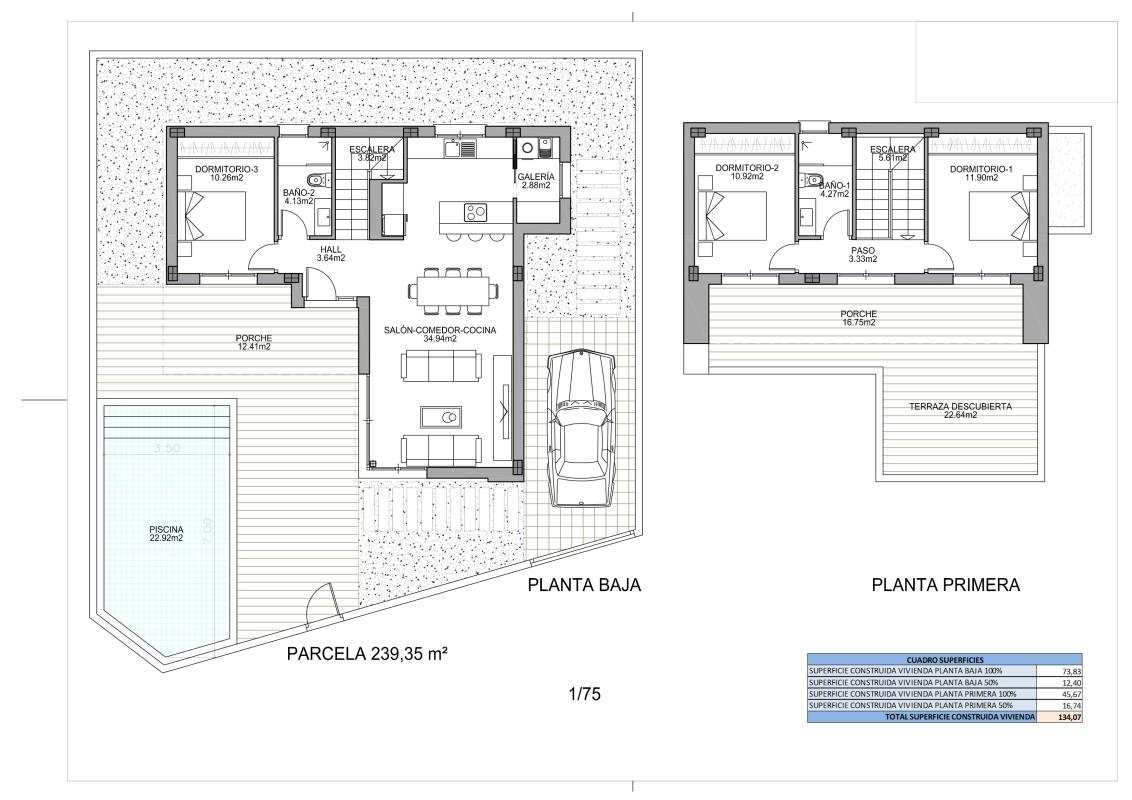 Obra nueva Villa Rober en Benijofar (Revista) plan 2