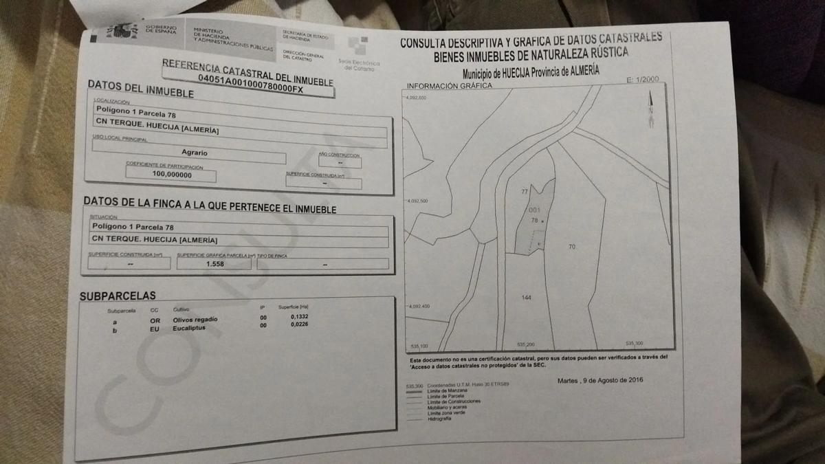 Terreno en venta en Huécija, Almería photo 4