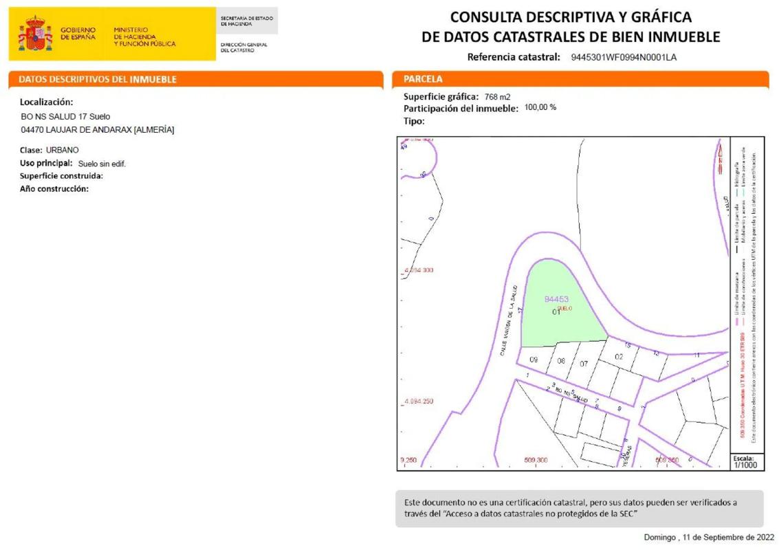 Terreno en venta en Laujar de Andarax, Almería photo 4