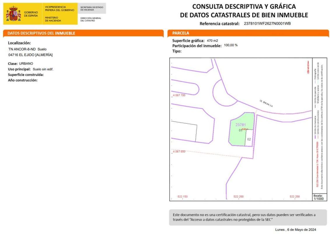 Land for sale in El Ejido, Almería photo 4
