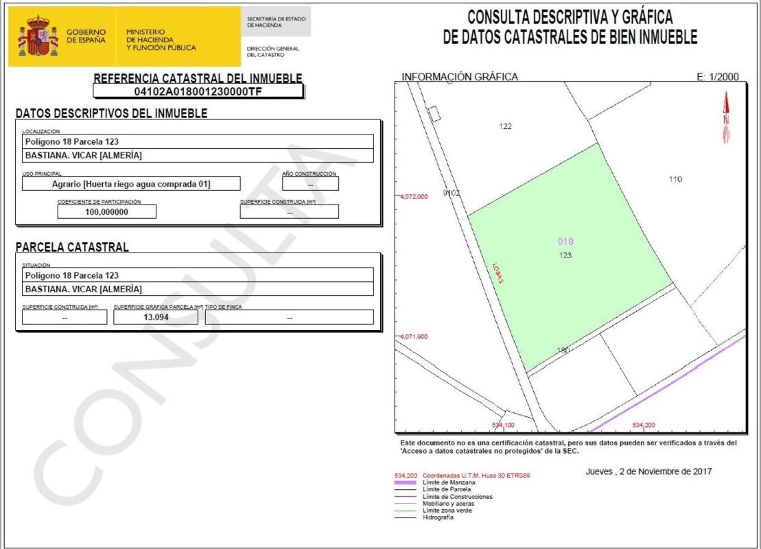 Terreno en venta en Vícar, Almería photo 2
