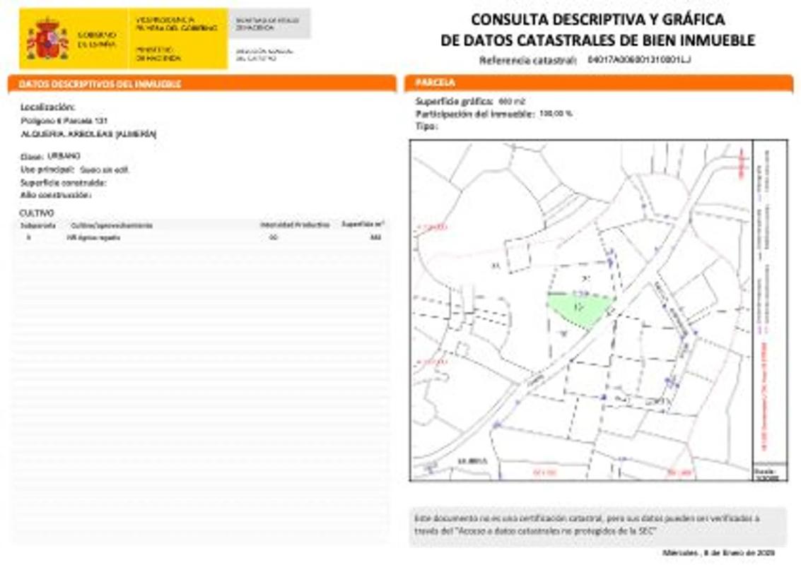 Działka na sprzedaż w Arboleas, Almería photo 2