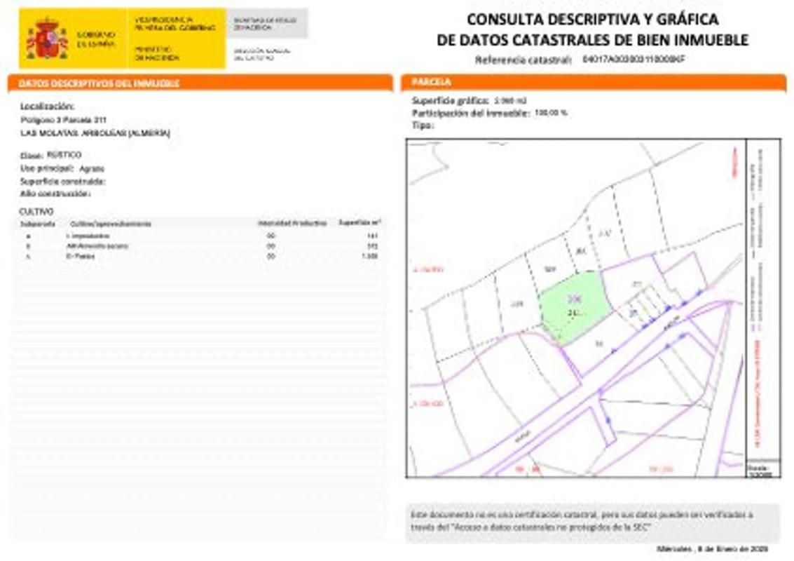 Terreno en venta en Arboleas, Almería photo 3