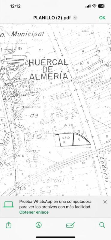 Terreno en venta en Huércal de Almería, Almería photo 1
