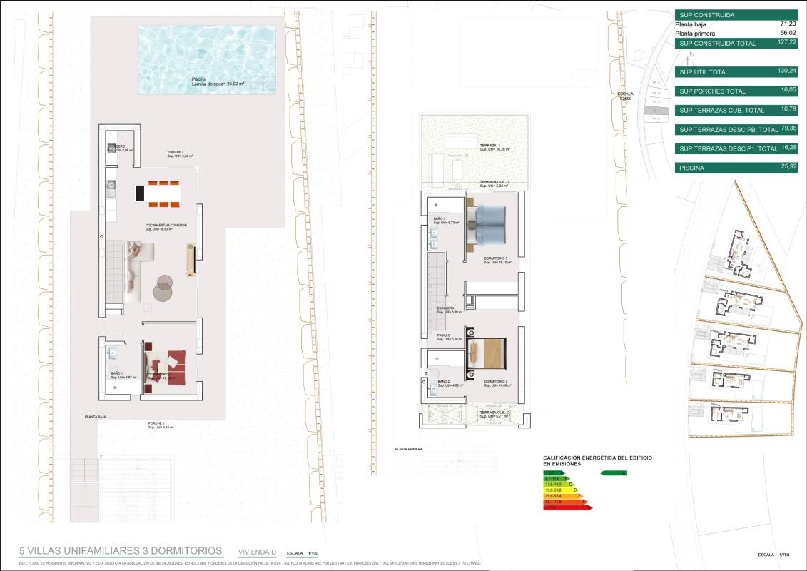 Obra nueva Villas Essential House Fase III en Finestrat (Revista) plan 1