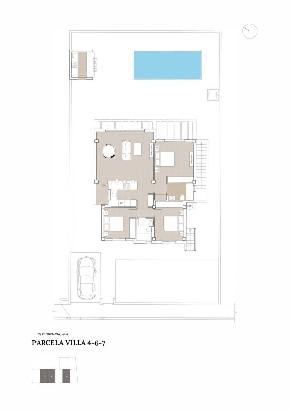 Obra nueva VILLAS OLIVO en Polop (Revista) plan 1