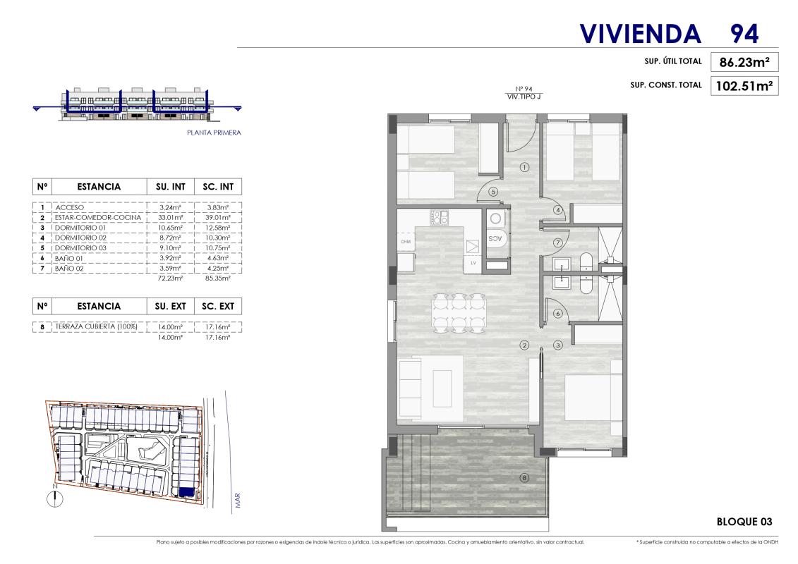 New construction AMARA in Gran Alacant plan 1