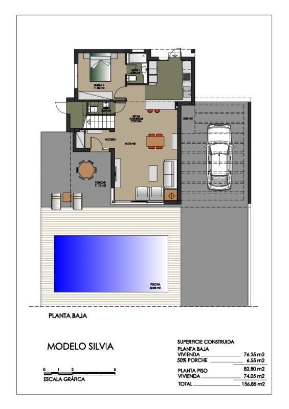 Продажа отдельного шале в Calle Ana María Matute s/n, Ориуэла plan 1