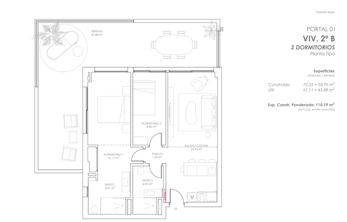 Obra nueva Luminal Homes en Fuengirola (Revista) plan 1