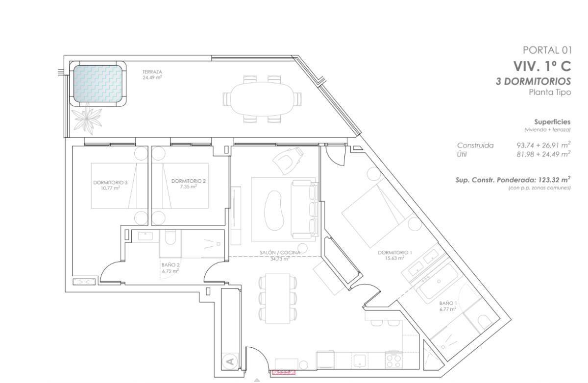 Obra nueva Luminal Homes en Fuengirola (Revista) plan 2