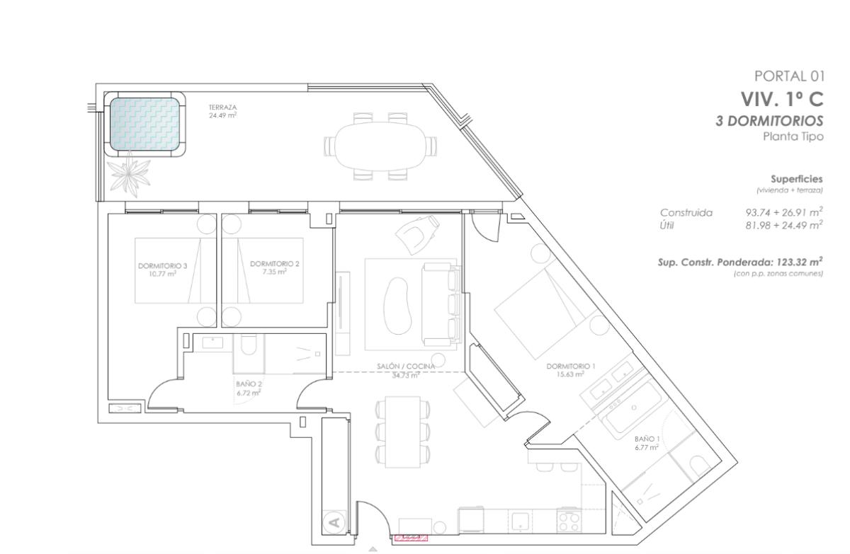 Obra nueva Luminal Homes en Fuengirola (Revista) plan 5