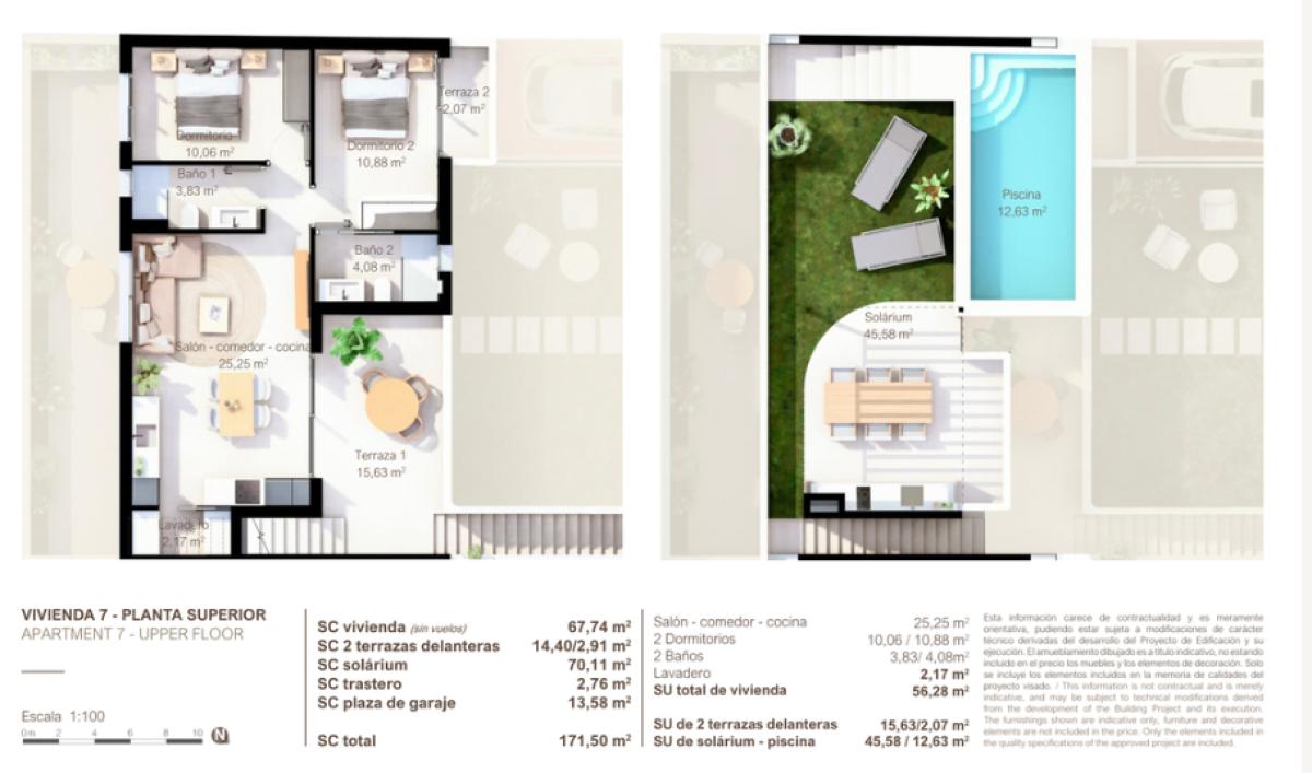 Obra nueva Alma Bungalow en San Pedro del Pinatar (Revista) plan 2