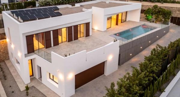 Promoción Moderna villa de lujo en La Fustera obra nueva en Calpe photo 1