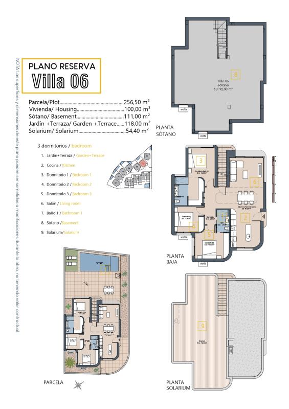 Obra nueva La Sunset Villas en Los Alcázares (Revista) plan 2