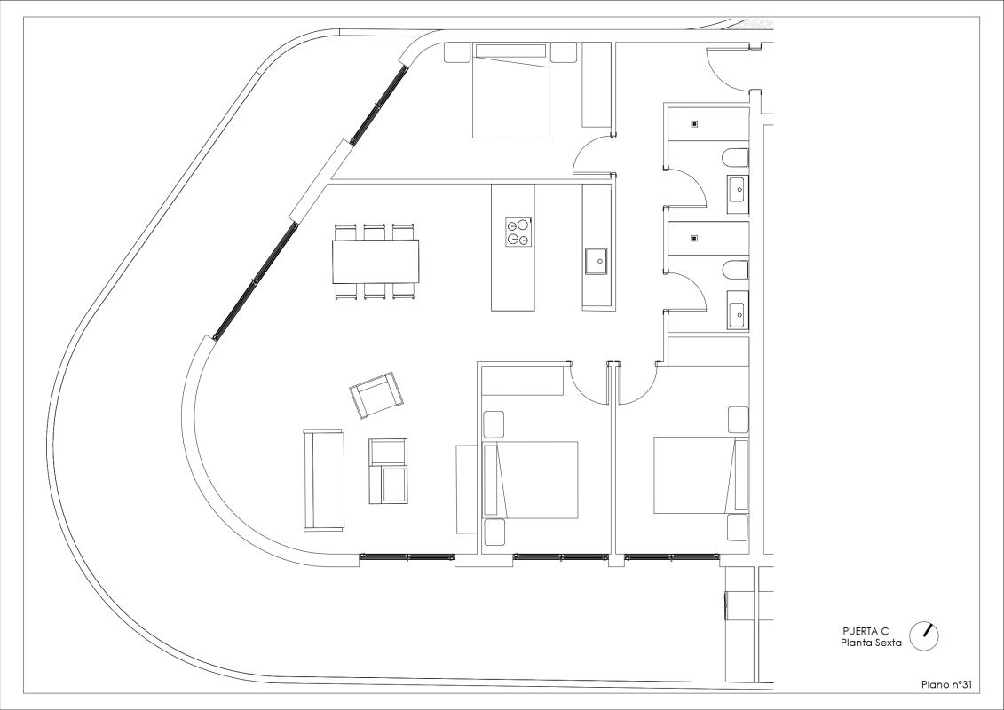 Sale of apartment in Avenida de Madrid, 1, Calpe
 plan 10