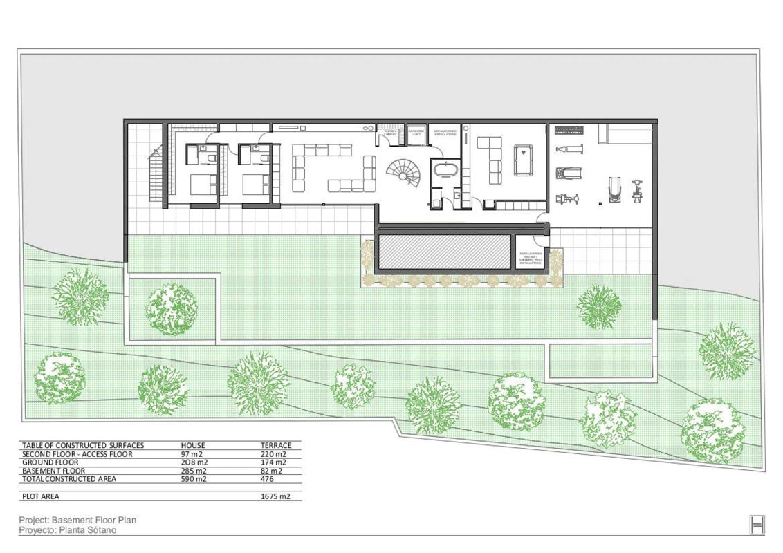 Obra nueva Villa Centauro I en Jávea/Xàbia (Revista) plan 1