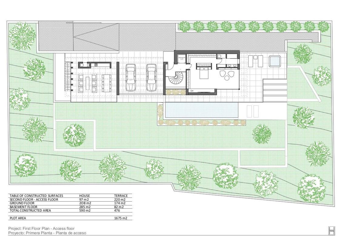 Obra nueva Villa Centauro I en Jávea/Xàbia (Revista) plan 2