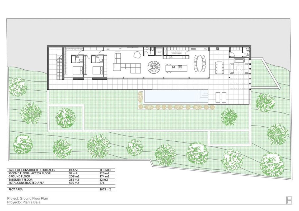 Obra nueva Villa Centauro I en Jávea/Xàbia (Revista) plan 3