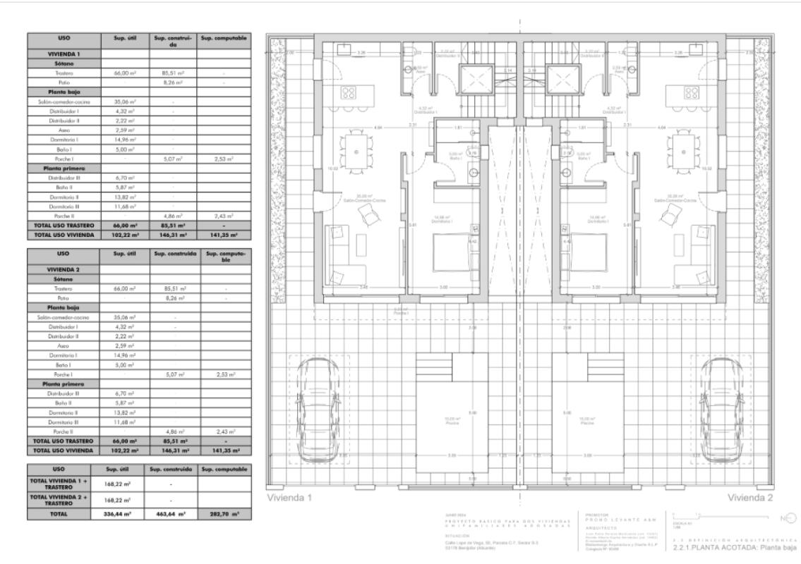 Obra nueva Villas Benijófar en Benijofar (Revista) plan 1