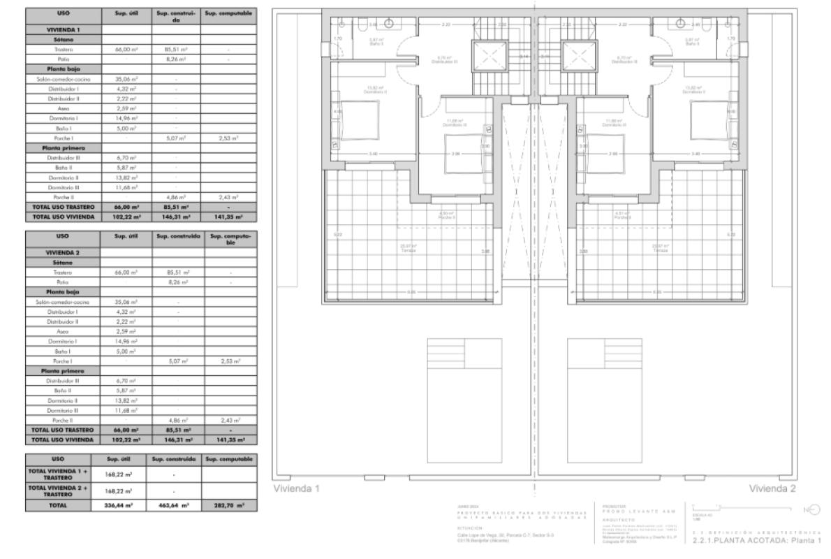 Obra nueva Villas Benijófar en Benijofar (Revista) plan 2