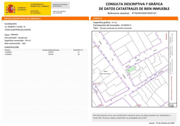 Terreno en calle Ramón y Cajal, 15 thumbnail 2