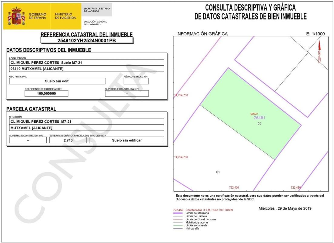 Terreno en venta en Mutxamel, Alicante photo 1