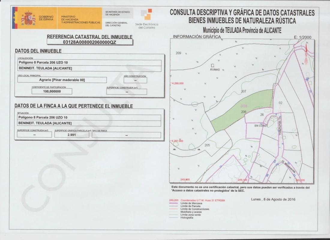 Участок земли на продажу в Морайра, Аликанте photo 3