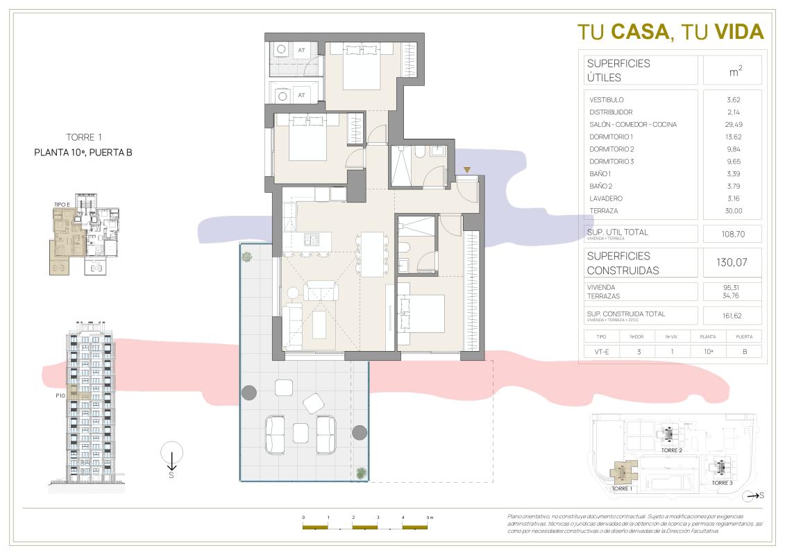 Venta de ático en , Calpe plan 1