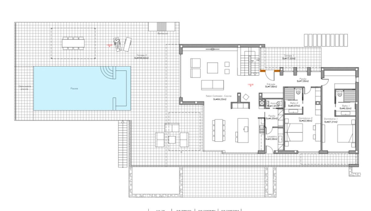 Obra nueva Limonero Green Suites Mimosa villa en Orihuela (Revista) plan 3