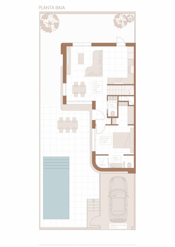 Obra nueva Villas Palma Nova en Daya Nueva (Revista) plan 2