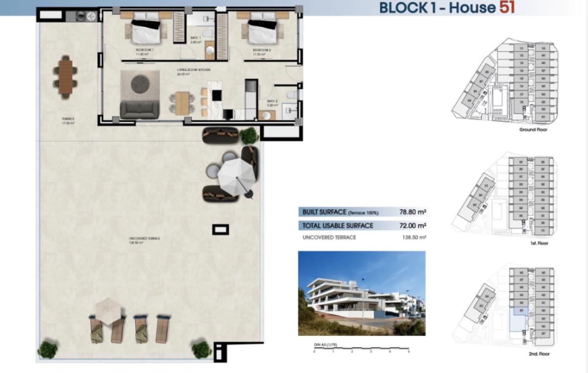 New construction El Pinet Beach II in The Marina plan 8