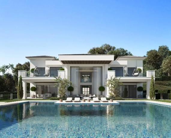 Promoción villa en Los Flamingos, Benahavis obra nueva en Benahavís photo 1