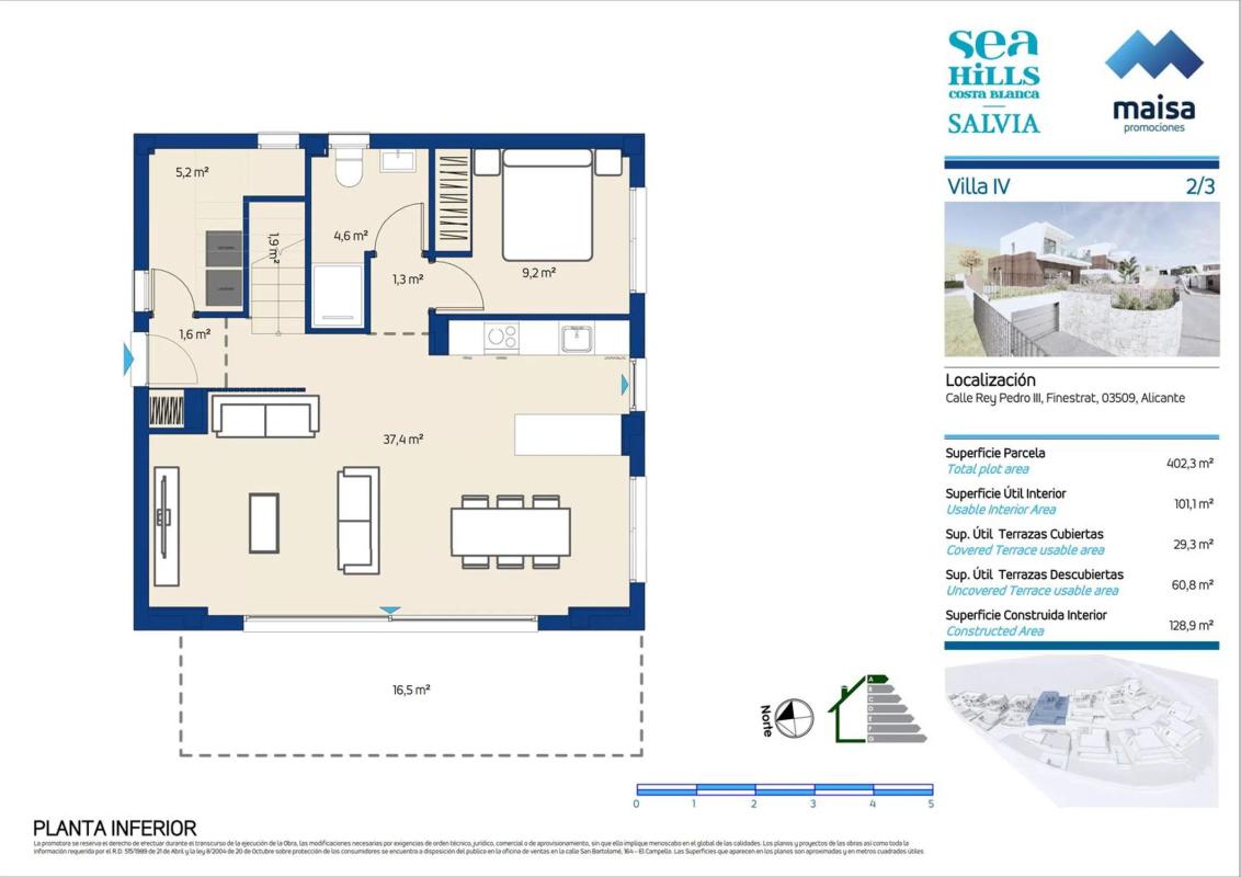 Продажа отдельного шале в Calle Rey Juan Carlos I, 35, Финестрат photo 5