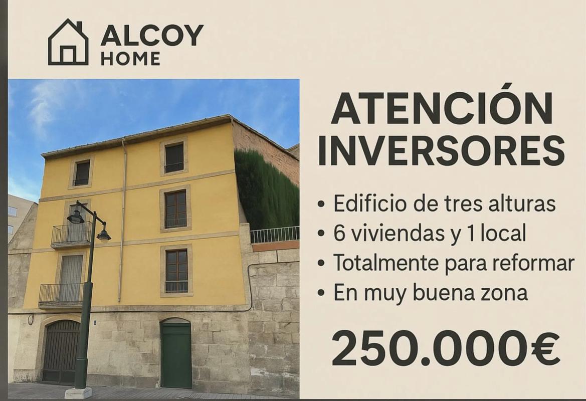 Budynek Mieszkalny o powierzchni 650m2 na sprzedaż w Alcoy photo 1