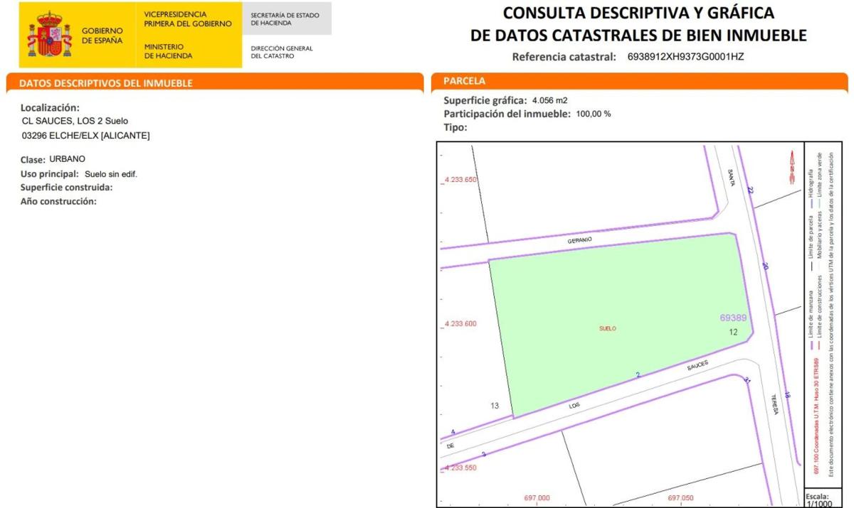 Terreno en venta en Elche / Elx, Alicante photo 3
